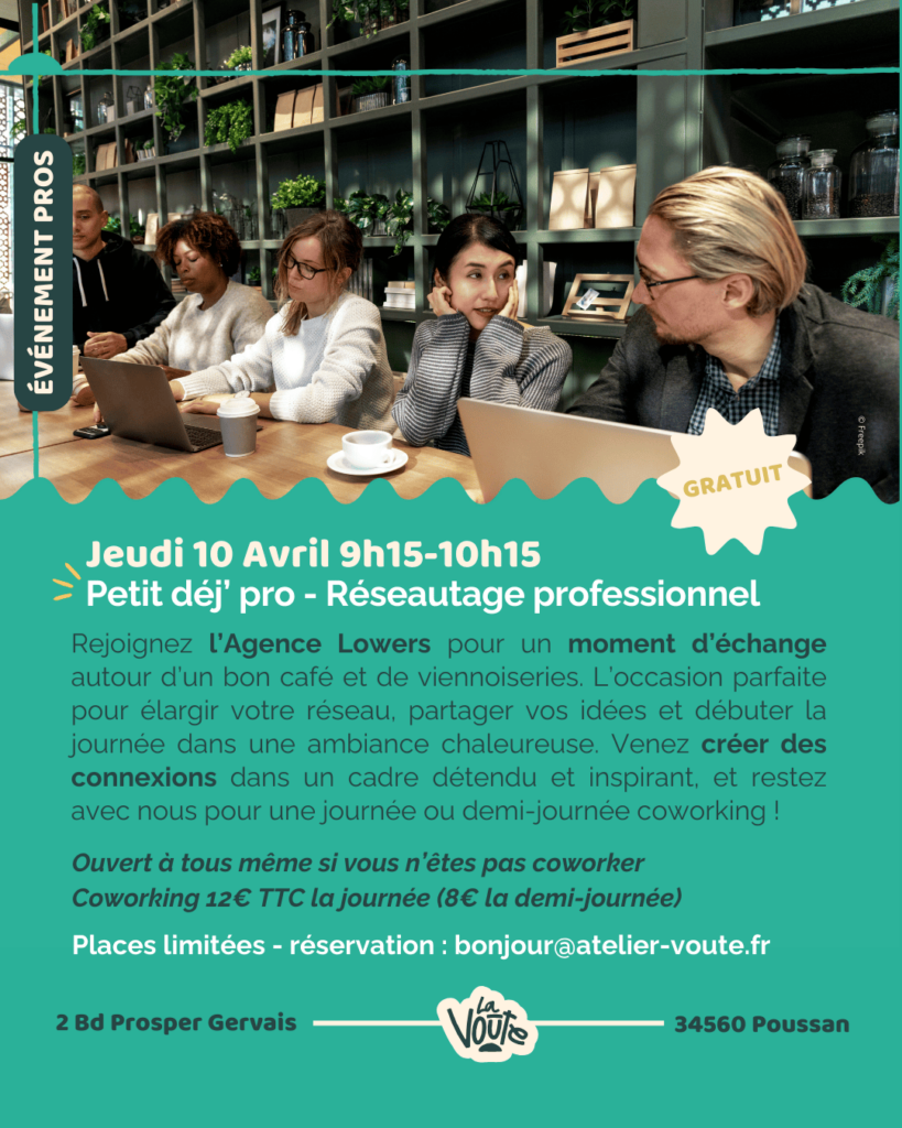 Lire la suite à propos de l’article PETIT DÉJ PRO – RÉSEAUTAGE PROFESSIONNEL