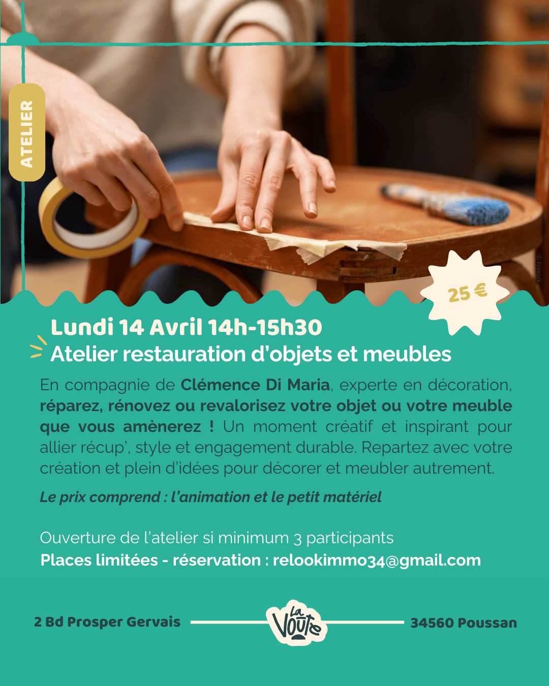 atelier restauration meubles et objets poussan