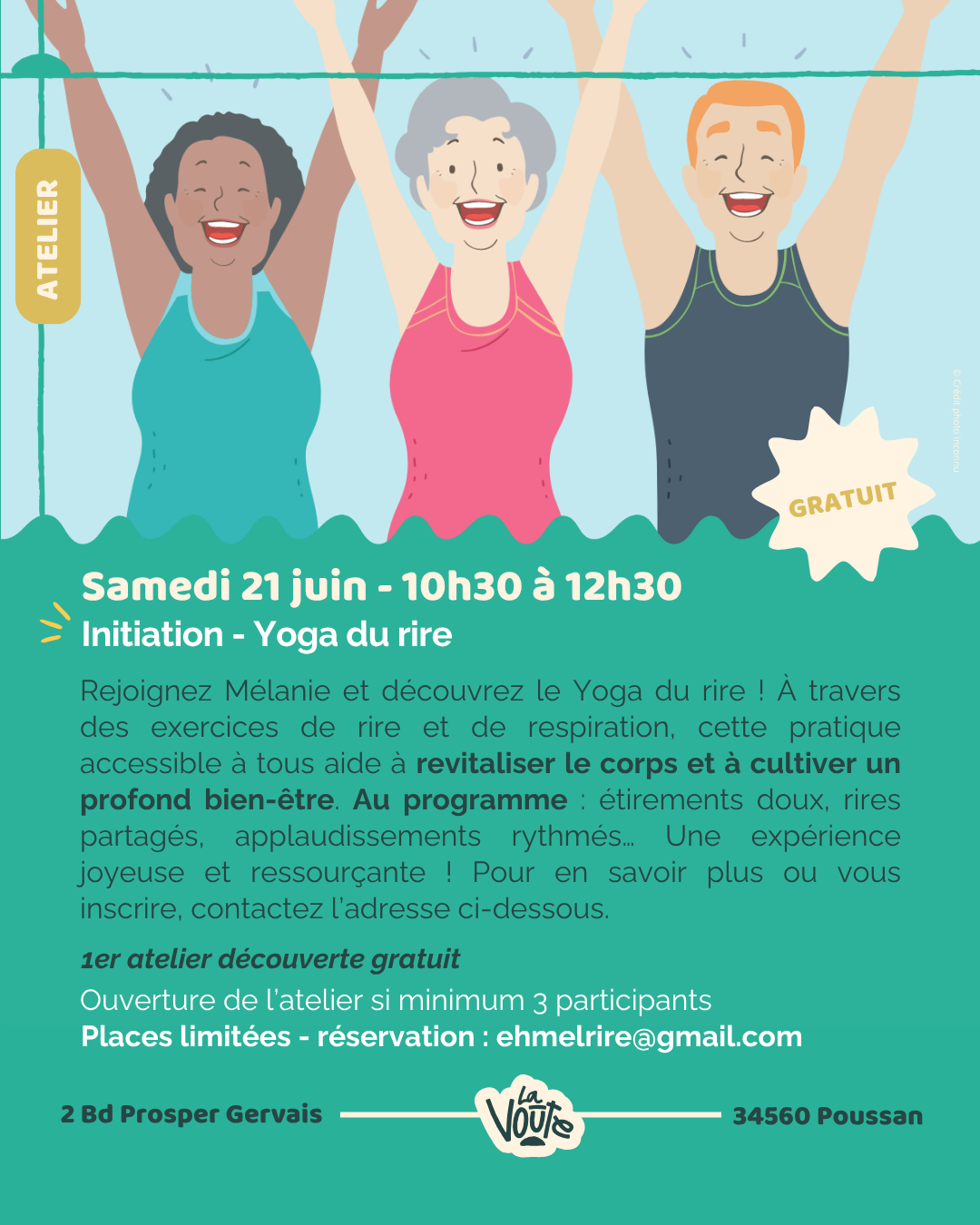 initiation au yoga du rire poussan hérault